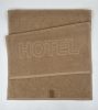 Infiniza Hotel Logós Színes Törölköző Szett - Beige - 70x140 és 50x100 cm